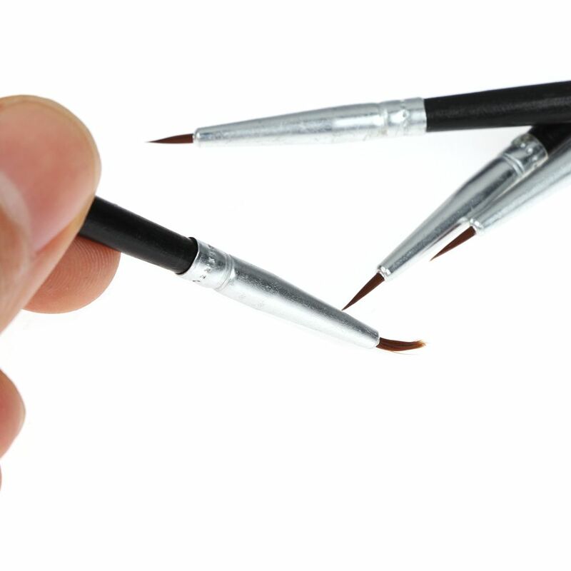 10Pcs Fijne Hand Geschilderd Dunne Haak Lijn Pen Kunst Levert Tekening Art Pen Kwast Nylon Borstel Acryl Schilderen pen