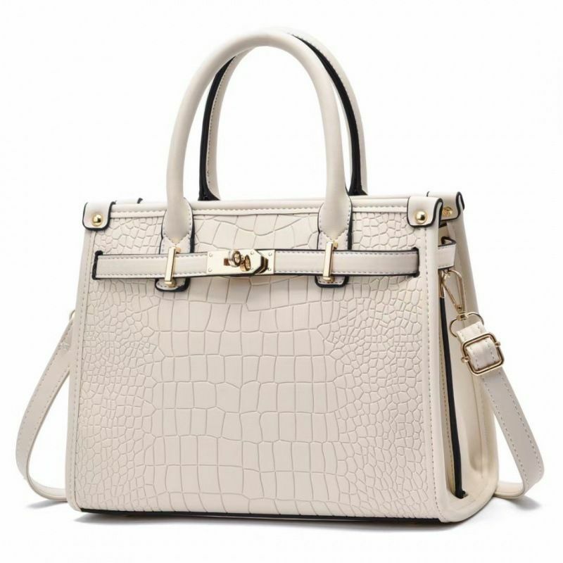 2024 New Crocodile Pattern Large Shoulder Fashion Messenger Handbag High Sense Women's Bag