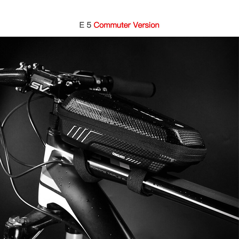 WILD MAN 1L Bag MTB Road Bike Top Tube Front Beam Bags Electric Scooter Pouch Rainproof Panniers Bike Accessories 2022