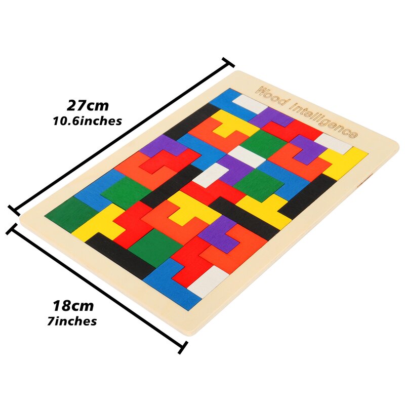 Wooden Puzzle Children Toys Montessori Preschool Education Fun Game Improve Thinking Logic Learn Puzzle Game Festival Gift Toy