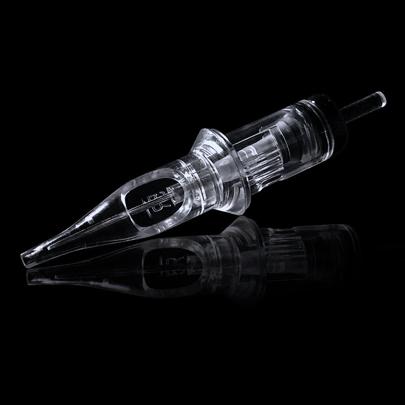 BIGWASP Tattoo Cartridge Needles Premium RL  Long Taper Disposable Sterilized Safety Transparent Needle for Tattoo Pen
