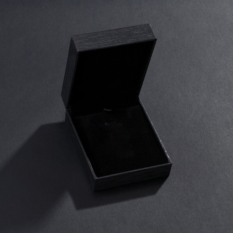 Scatola di collana nera per scatole di imballaggio per vetrine regalo scatole di immagazzinaggio della catena della collana del pendente per il commercio all'ingrosso del negozio