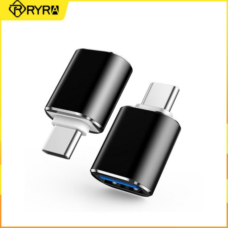 RYRA Multi-Function Mini Adapter Type C ถึง USB3.0 Super Speed Transfer อะแดปเตอร์ USB แบบพกพาที่แข็งแกร่งเข้ากันได้กับ Type C/otg