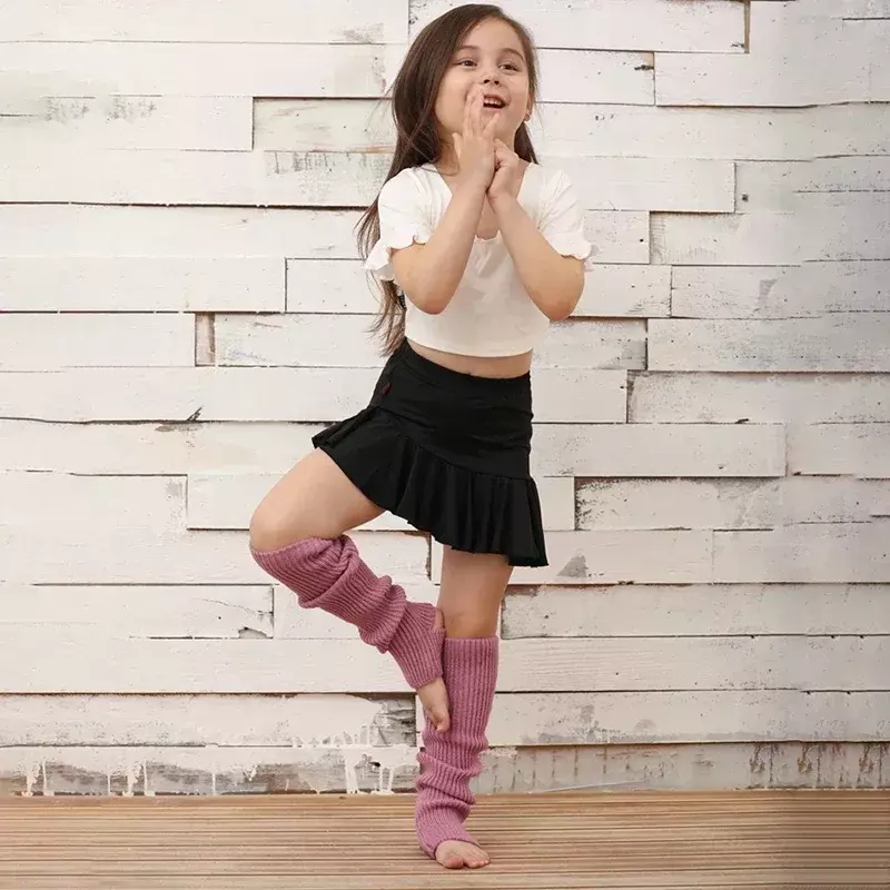 Frauen Beinlinge Winter Mädchen weibliche Bein abdeckung für Fitness Fitness y2k Wolle Latin Tanz Ballett Yoga lose Socken lange Strumpf