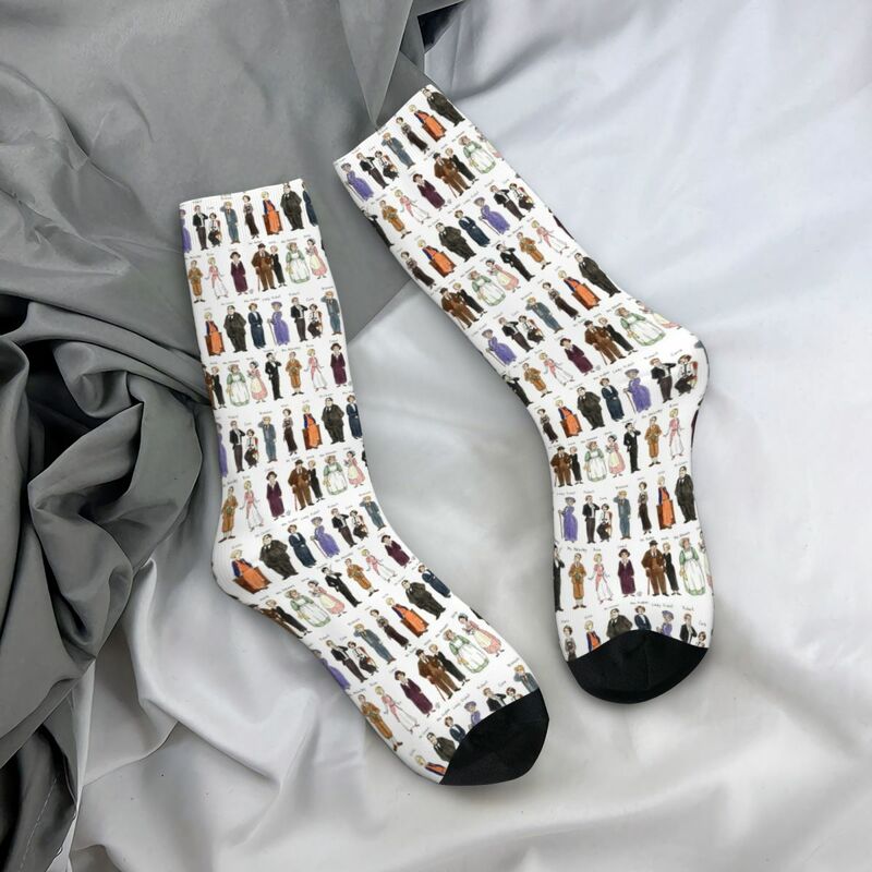 Downton A. Ritratti calzini Harajuku calze assorbenti per il sudore calze lunghe per tutte le stagioni accessori per regali da donna da uomo