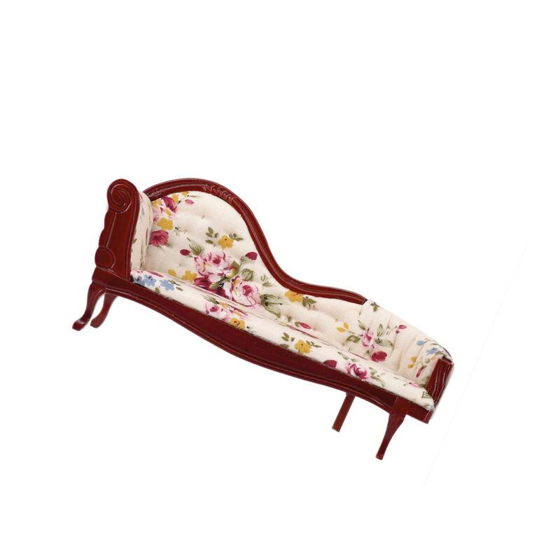 Simulazione della sedia dello sgabello del divano della casa delle bambole in scala 1:12 per la decorazione esterna della casa delle bambole