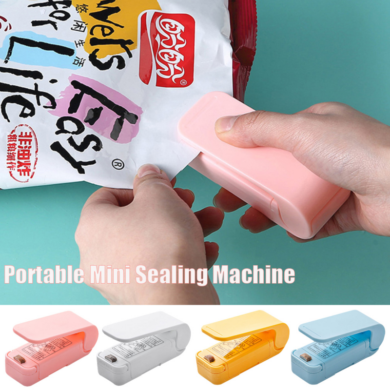Máquina de selagem de saco de calor portátil Mini máquina de selagem Pacote Storage Bag Clip Food Bag Closure Package Sealer Ferramenta de cozinha