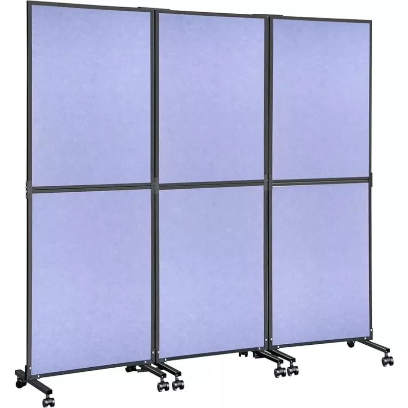 Portable Office Walls Dividers Fence Privacy Screens 5.5 Ft Room Dividers and Folding Privacy Screens Desk Partition Wall School