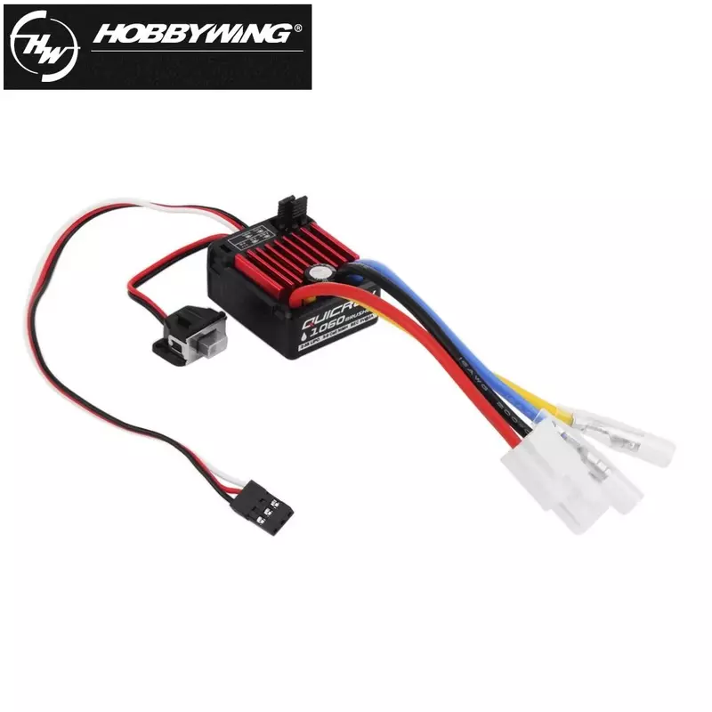 HobbyWing QuicRun 1060 ESC Brushed Electronic Speed Controller 60A ESC for 1:10 RC Car Waterproof For RC Car SCX10 Climbing Car