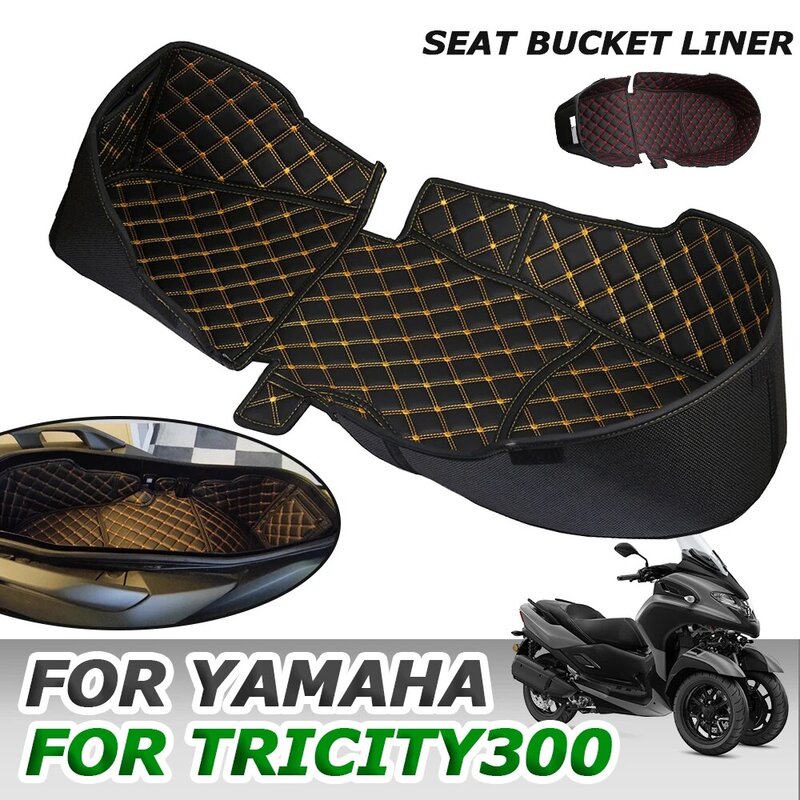 Kotak Penyimpanan Sepeda Motor Penutup Tangki Bagasi Liner Pelindung Bantalan Ember Pelindung Kargo untuk Suku Cadang Yamaha Tricity 300 Tricity300