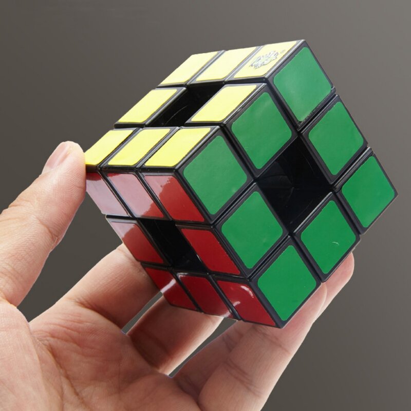 LanLan 3x3x3 Hollow Cube 3x3 Magic Cube Profesjonalna prędkość Magic Cube Puzzle Zabawka edukacyjna
