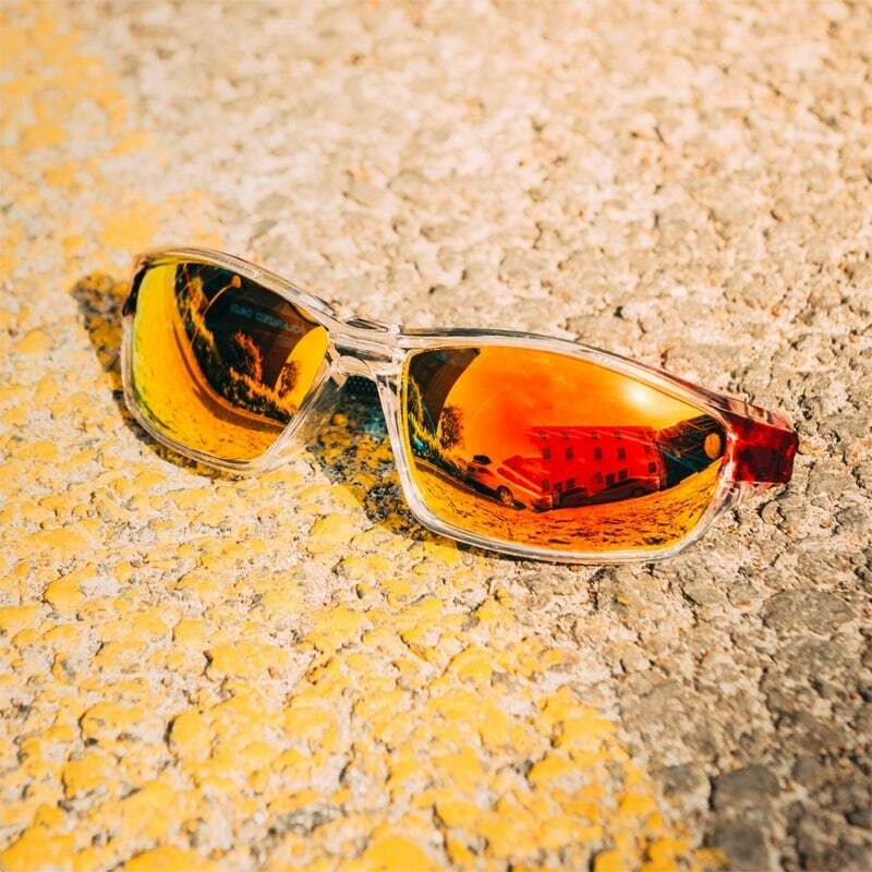 Occhiali da sole da pesca polarizzati da uomo con catena per occhiali per uomo donna guida escursionismo occhiali da sole pesca occhiali UV400 antiriflesso
