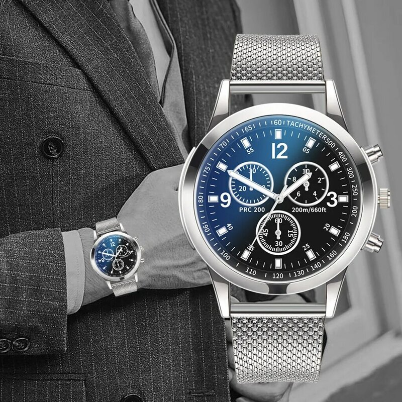 2023 luksusowe zegarki ze stali nierdzewnej dla mężczyzn na co dzień biznes kwarcowe zegarki na rękę wysokiej jakości cyfrowy zegarek Relogio Masculino