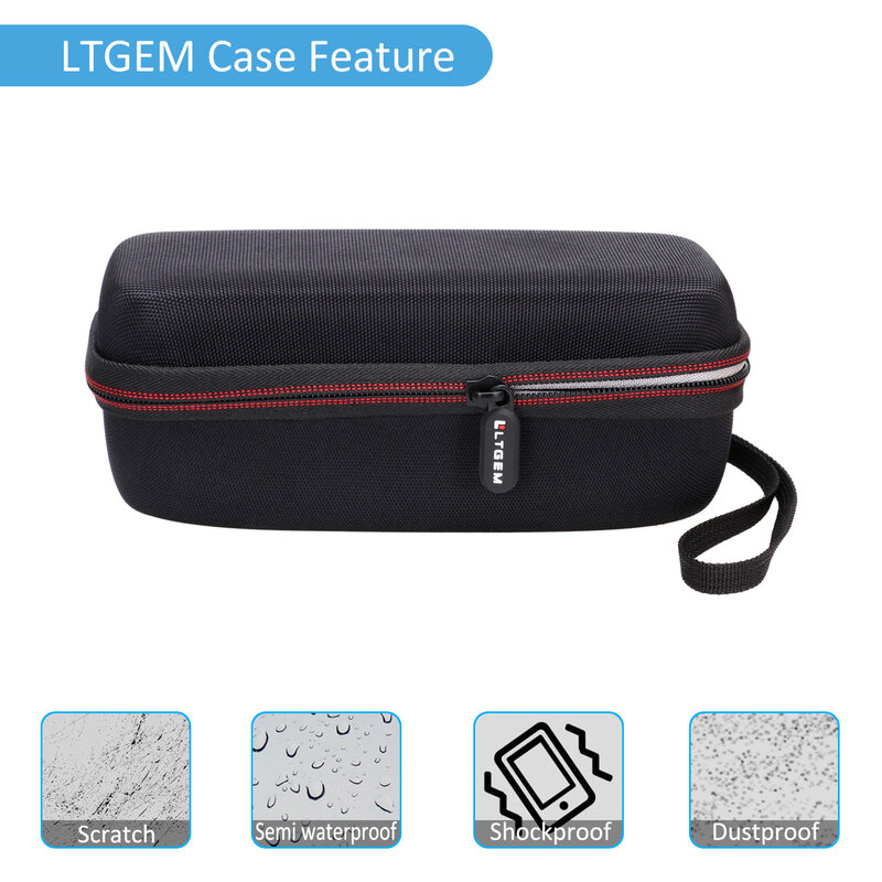 LTGEM EVA Hard Carrying Case for JBL Flip 4 or Sonos Roam Waterproof Portable Speaker