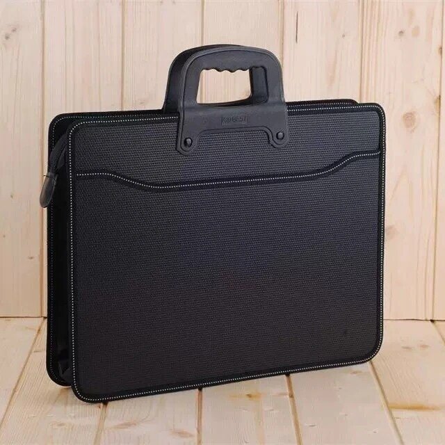 Large-capacity A4 portable document bag office document bag information bag pockmarked dotted briefcase business bag promotional