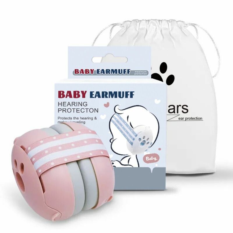 ABS Redução de Ruído Orelhadores para o Bebê, Proteção Auditiva, Auscultadores com Cancelamento de Ruído Ajustável, Melhora o Sono