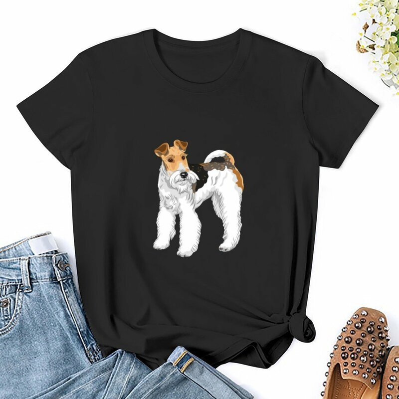 Die Fuchs Terrier T-Shirt Bluse Sommer Top Frauen Kleidung