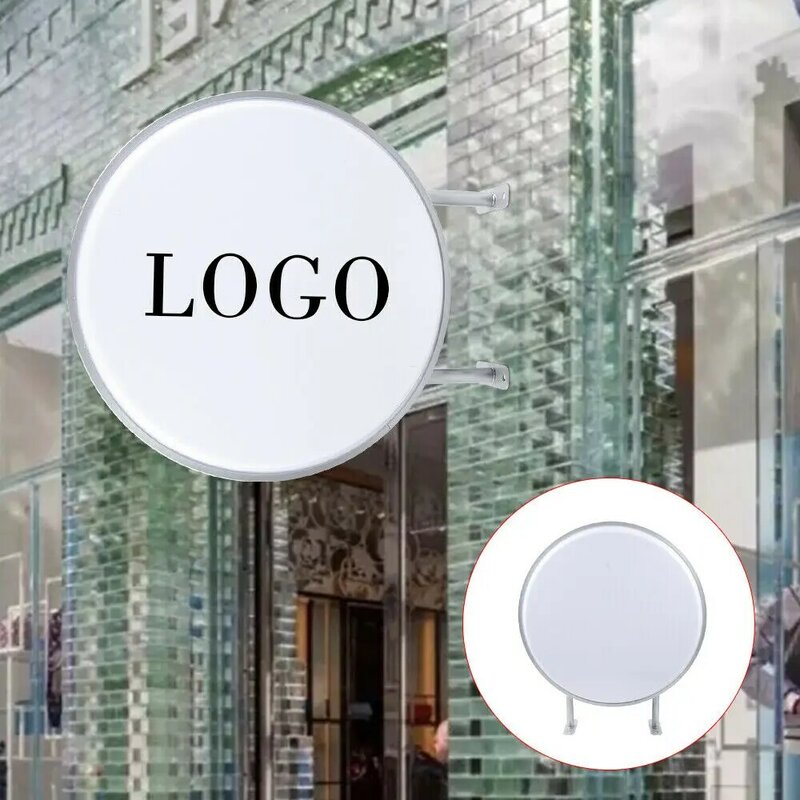 24" Double Sided Round Outdoor/Indoor Light Box LED Sign for Retail Advertising