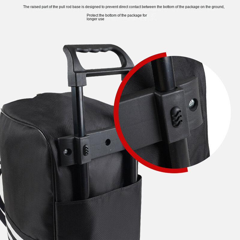 Große Kapazität Gepäckwagen Tasche mit Rädern Reisekoffer faltbare Reisetasche Frauen Männer Handgepäck Handgepäck Taschen