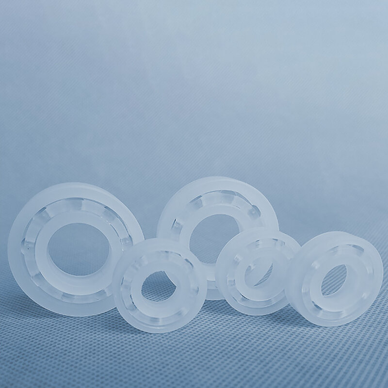 Rolamentos de esferas de vidro não magnético, rolamentos plásticos PP, resistente à corrosão, sem ferrugem, 6200, 6201-6208, 6800, 6801-6807, 1Pc