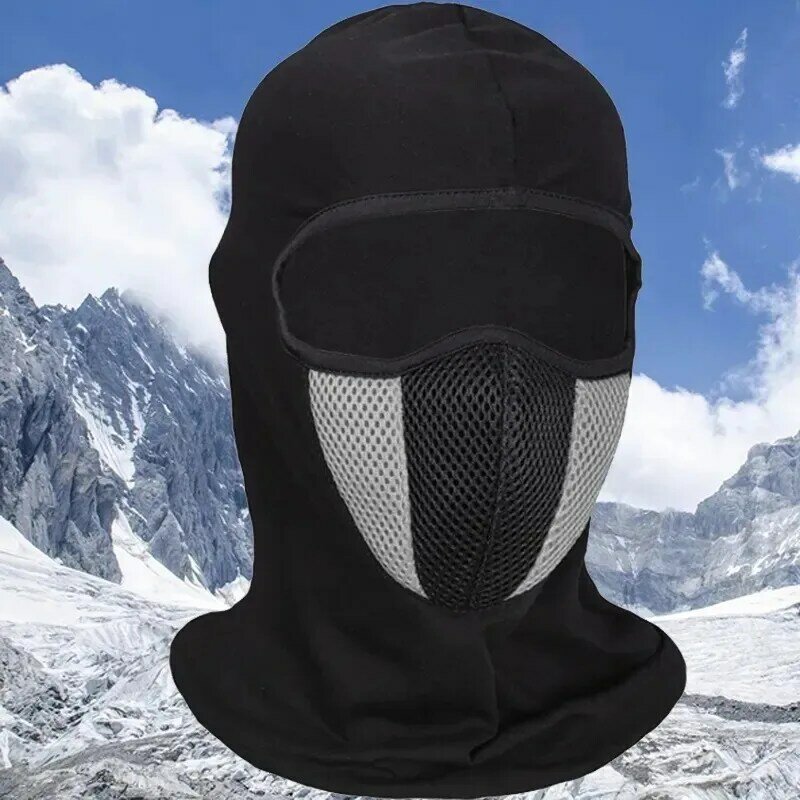 Maschera integrale traspirante passamontagna da moto berretto antivento antipolvere copricapo sportivo da esterno copricapo da uomo