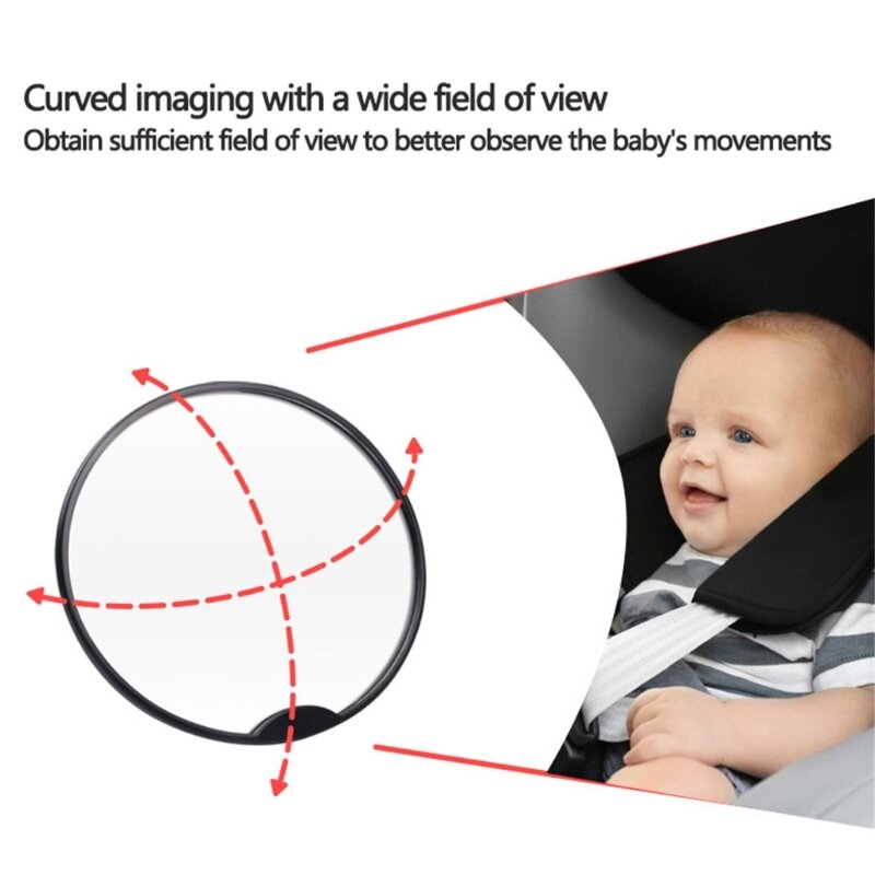 Widoki tyłu Szkło Praktyczne monitorowanie dziecka na tylnym siedzeniu. Szkło samochodowe dla dziecka tyłu