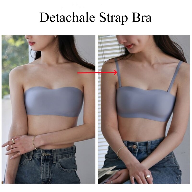 Women Sexy Strapless Bra Push Up Wireless Bras Beauty Back Non Slip Seamless Invisible Bralette Without Straps Ladies Lingerie