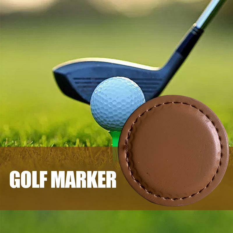 علامات كرة الغولف المحمولة الدائرية ، علامة كرة مقاومة للماء ، مدمجة للمنافسة وحقيبة الغولف