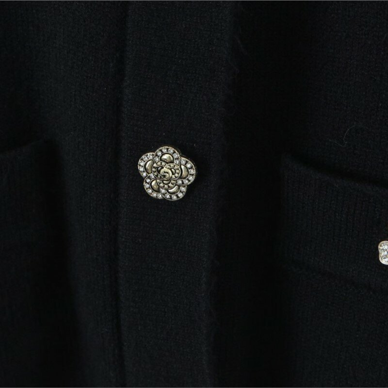 Chaqueta corta de buena calidad para mujer, cárdigan de talla grande 3XL, con botones de diamante, suéter de punto Delgado Retro Chic, otoño e invierno, 2022