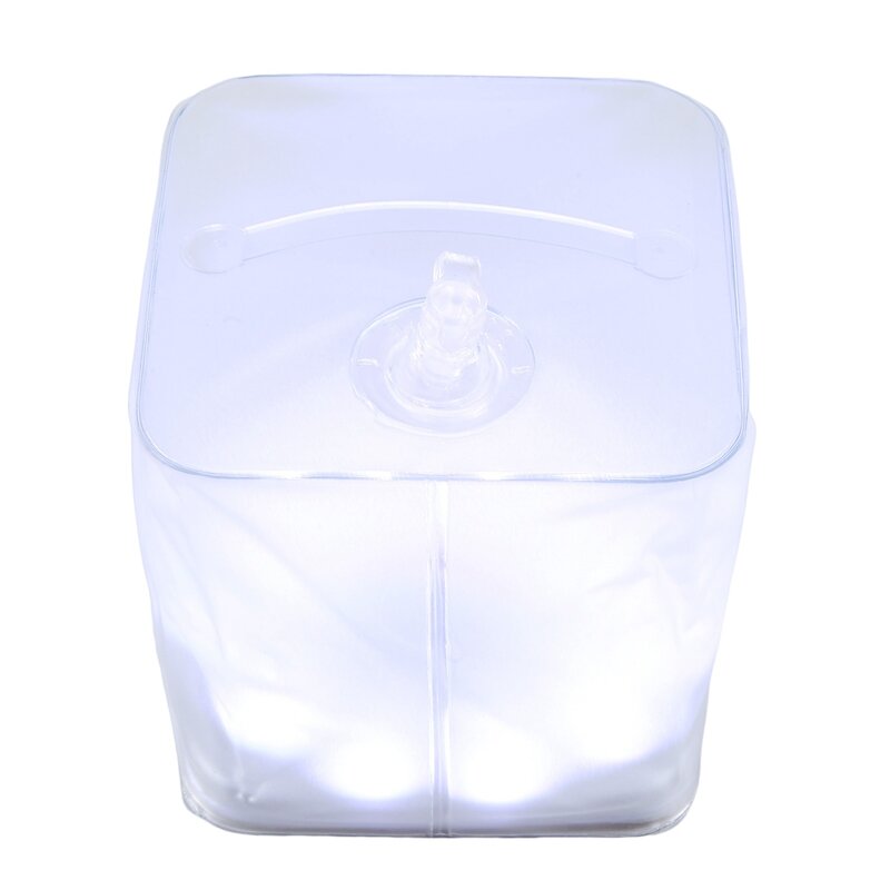 白い折りたたみ式で調整可能なLEDライト,調節可能な正方形のトラベルランプ,キャンプ用の調光可能なライト