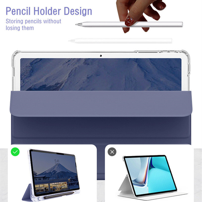 Tablet-Hülle für Lenovo Tab P11 Pro /P11 plus Stift halter Abdeckung für Lenovo Xiaoxin Pad 10,6 11,5 Pad Pro Stand Cases Funda