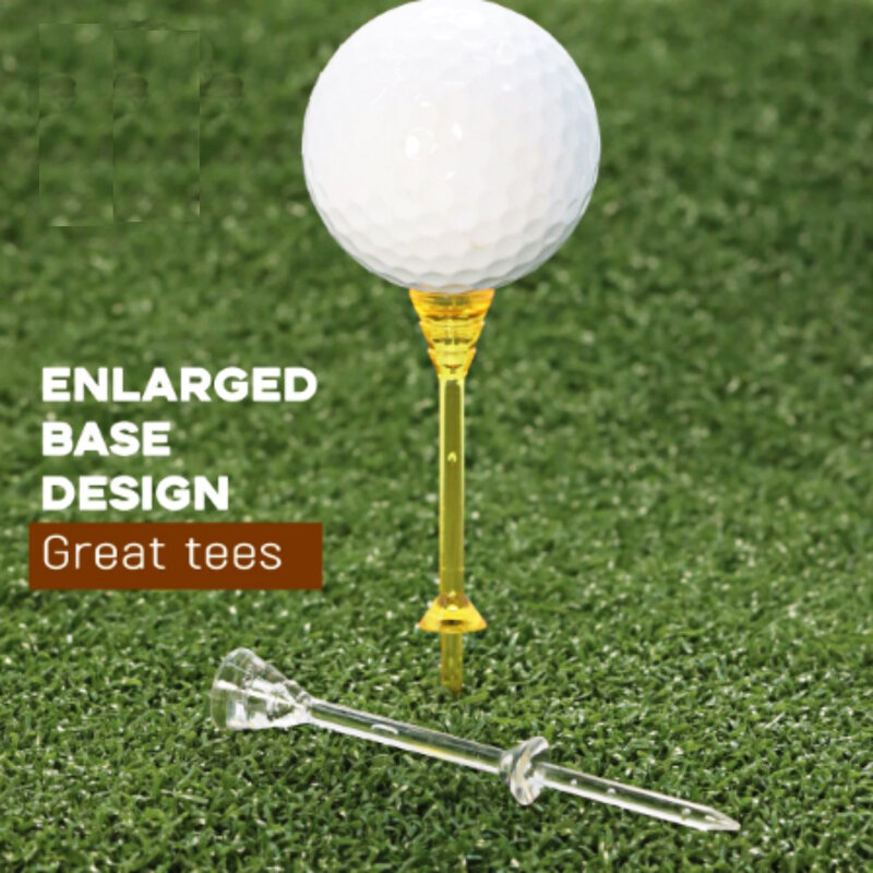 Camiseta de Golf Superfina y de baja resistencia, Juego de camisetas de Golf de plástico de alta calidad de 83mm, 50 piezas, irrompibles