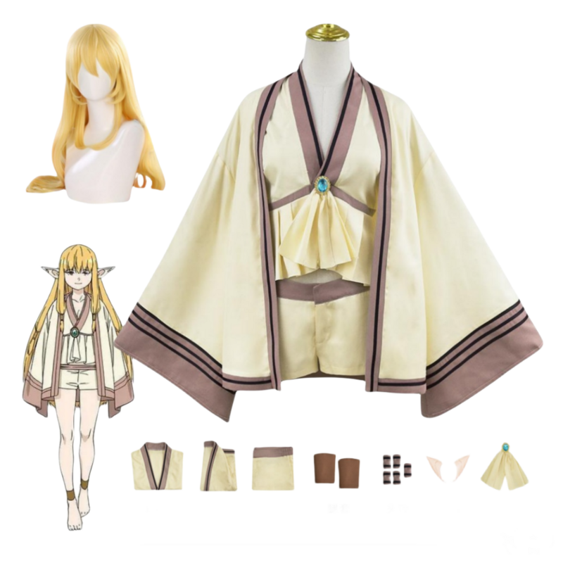 Anime Frieren Beyond 150.'s End Goddess Sousou No Serie Grand Magicien Cosplay Costume Perruque, Jingling ErPetrol Hair Accessoires