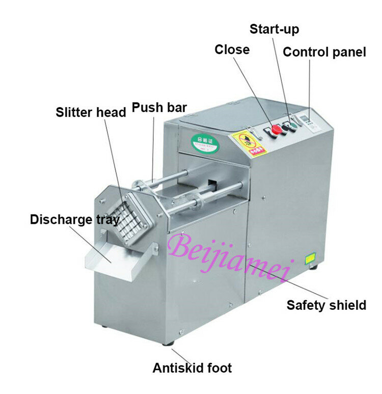 Cortador elétrico shredder cortador de frutas melões máquina de tira de batata comercial alimentos vegetais cenoura máquinas de corte