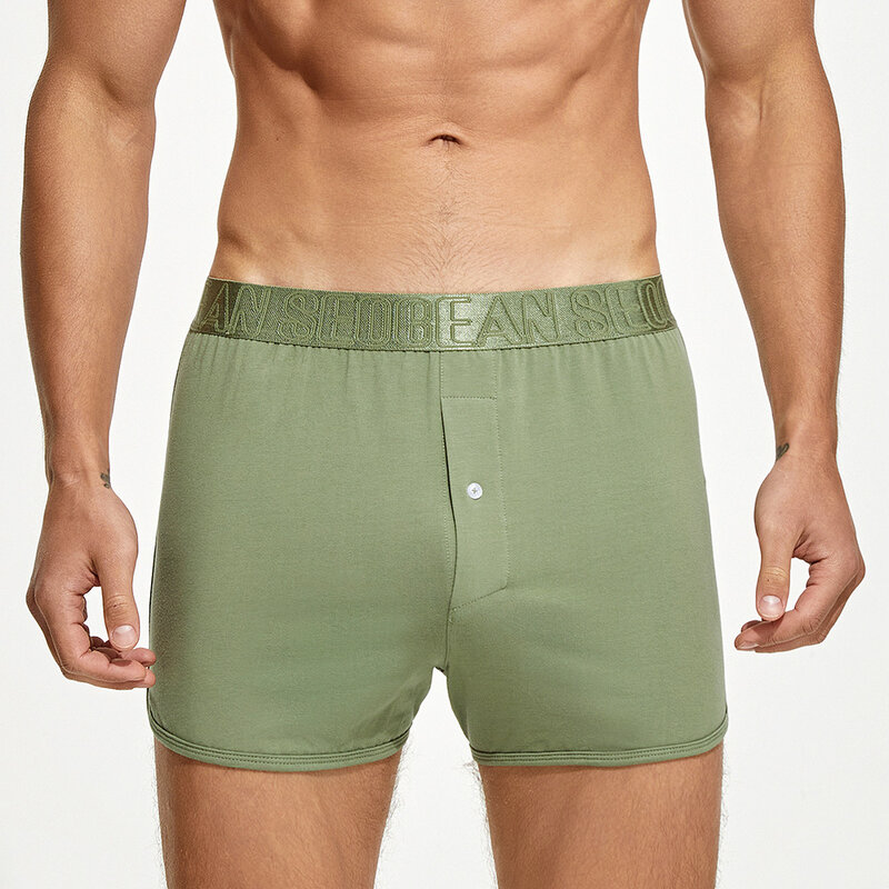 Men Aro Pants Casual Shorts Sleep Bottoms Seamless Breathable Underwear Boxer Shorts Sleepwear Loungewear Trunks Pajama Bottoms