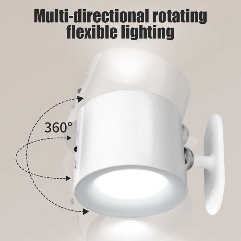Applique da parete 12 LED 1800MAh che protegge gli occhi applique da parete 3 colori temperatura e 3 luminosità lampada da parete magnetica