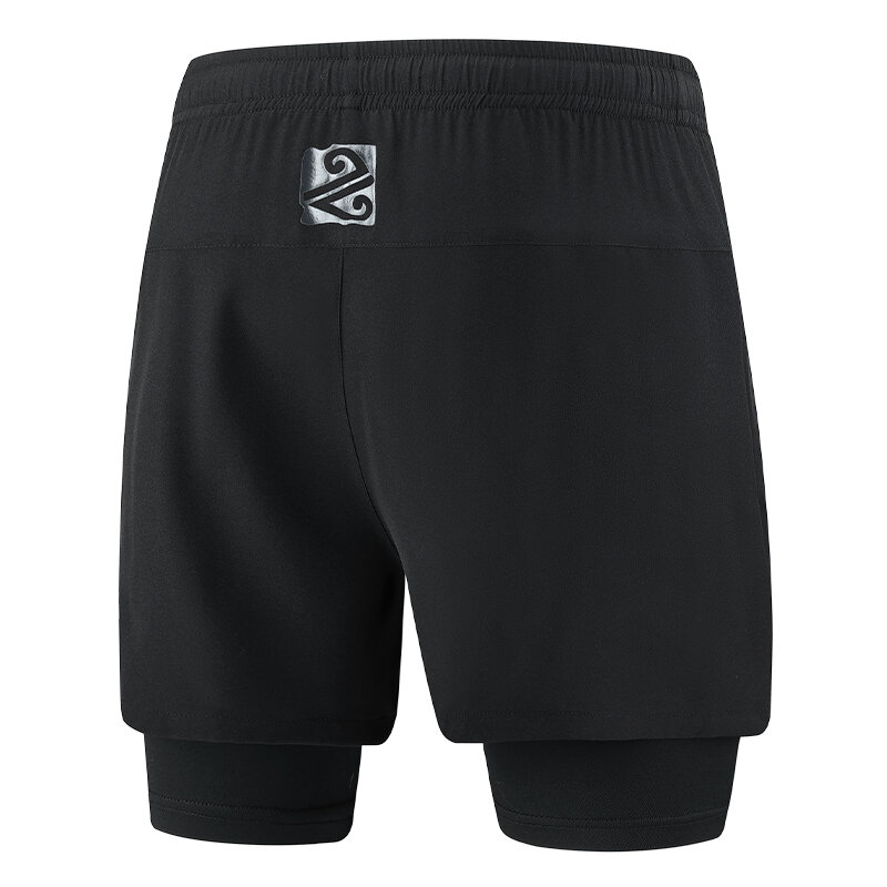 Новинка 2024, летние мужские пляжные быстросохнущие черные шорты для бега, повседневные брюки большого размера 8XL 9XL
