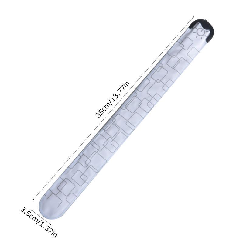 Brazalete LED recargable para correr, banda de luz reflectante, resistente al agua, de alto brillo, recargable por USB