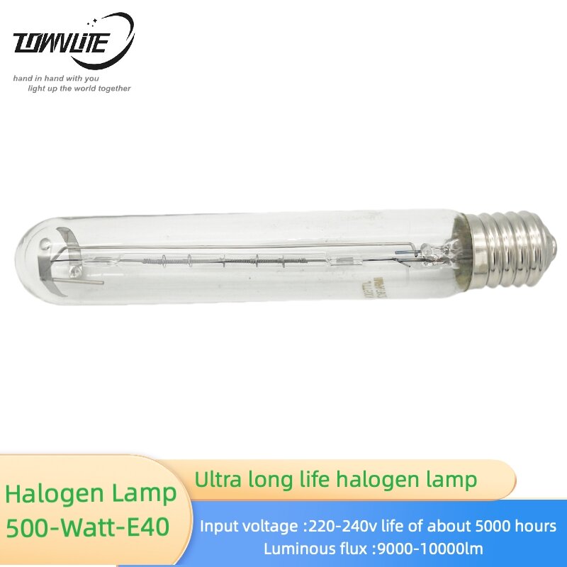 Lâmpada marinha do halogênio, iluminação exterior, lâmpada do laboratório, ultra longa vida, JTT500W E40, 220-240V