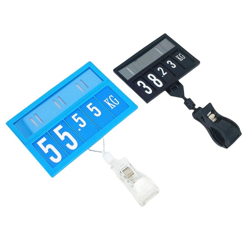 POP Promotion Price Number Sign Display Posted Label Card Plastic Holder Frame Replaceable Supermarket 20sets
