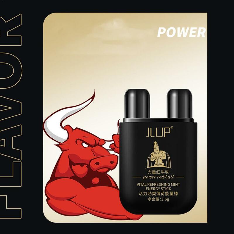 Red Bull Flavor Nasal Inhaler Essential Oils Energy Bar Natural Aromatherapy Inhaler Stick Provides Fresh Cooling Sensation