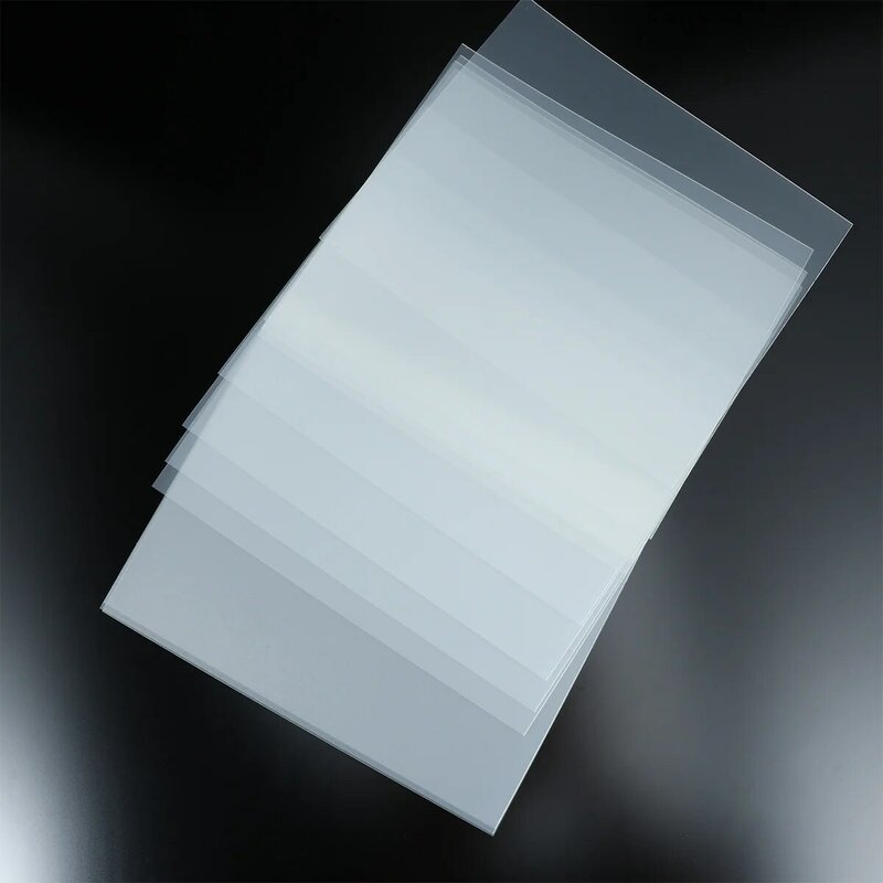 Pochoirs transparents en PVC, modèle 3D, feuilles de galets, matériau transparent