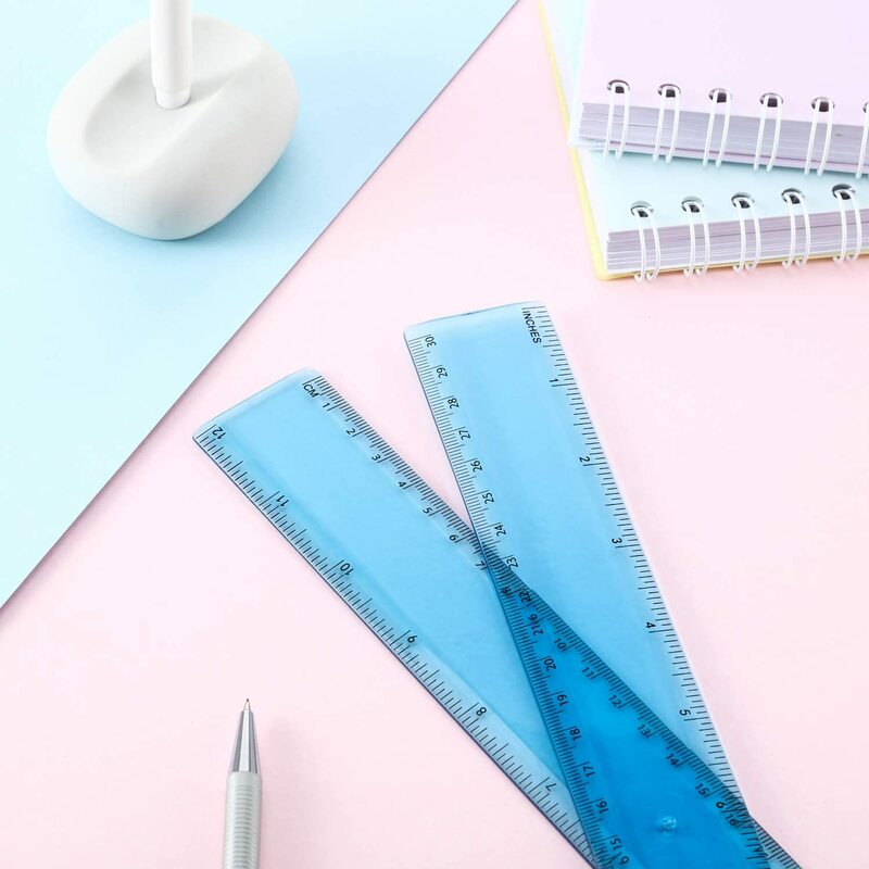 Régua bonito diferente plástico 15cm bonito régua reta ferramenta de medição de plástico para escritório da escola do estudante