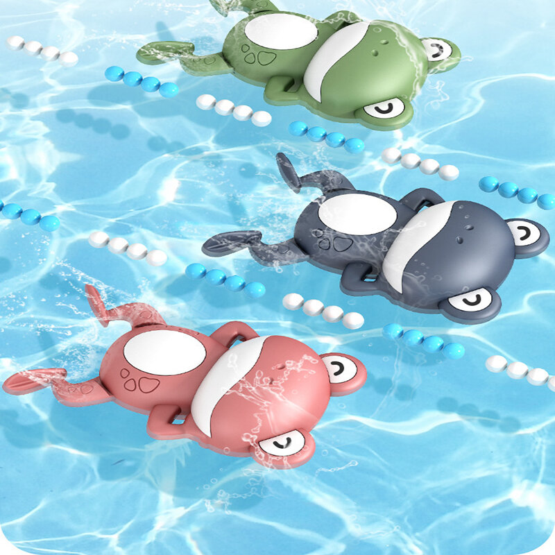 Woda do kąpieli dla dzieci Splash zabawki zwierzątka urocza kreskówkowa żaba pływanie klasyczne dziecko do zabawy w wodzie fajne zabawki dla dzieci prezenty kąpielowe