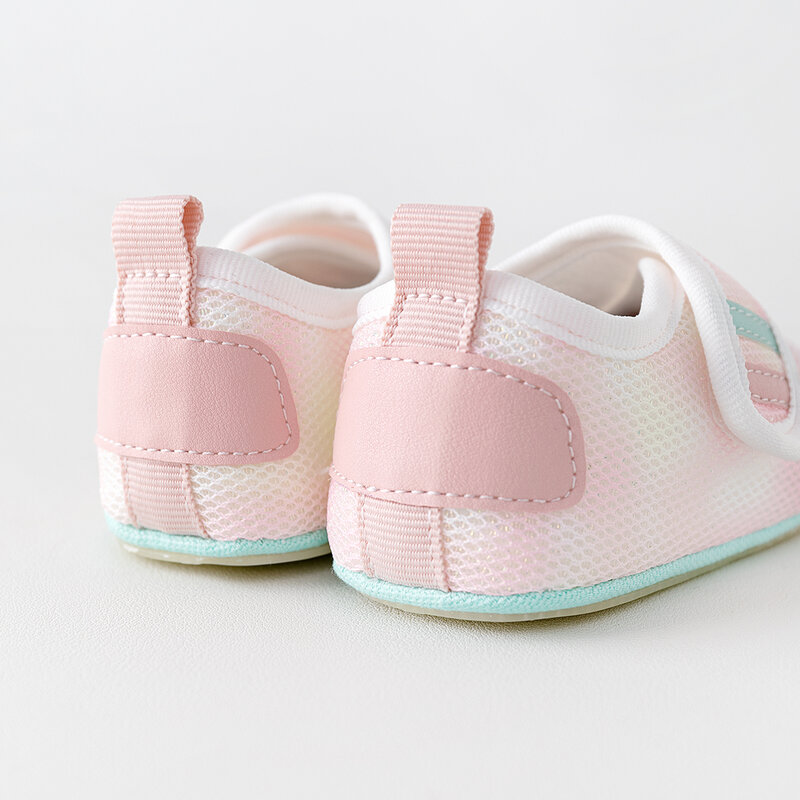 รองเท้าตาข่ายระบายอากาศน้ำหนักเบาสำหรับเด็กแรกเกิด, รองเท้าพื้นรองเท้ายางนุ่มสบายรองเท้าพื้นรองเท้าใส่เดินกันลื่น
