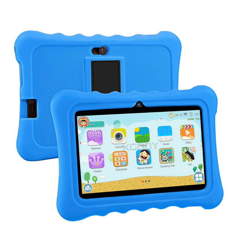 Tablet PC de 7 pulgadas para niños, Tablet educativa de aprendizaje, Quad Core, 4 GB de RAM, 64 GB de ROM, Android 9,0