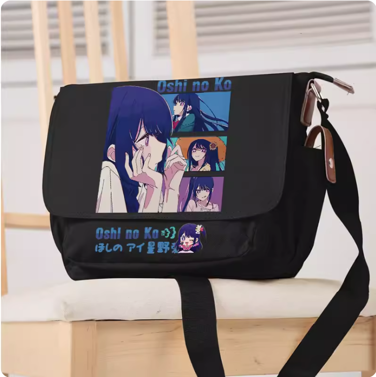 Anime OSHI NO KO Hoshino Ai Cosplay Casual Oxford Messenger Bag Schoolbag Shoulder Bag Student Teenage Gift B183
