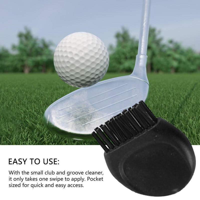 แปรงปัดนิ้วสำหรับกอล์ฟหัวกอล์ฟขนาดเล็กเหมาะสำหรับทำความสะอาดอุปกรณ์ฝึกกอล์ฟรองเท้ากอล์ฟ