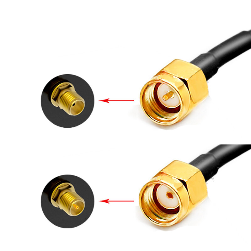 Antena kartu jaringan 2G/3G/4G/5G, basis magnetik dengan kabel ekstensi 3m RG174 SMA panjang konektor dapat disesuaikan