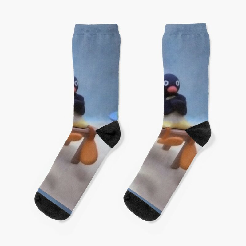 Angry Pingu Socks custom sports football Socks Girl Men's
